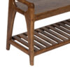 Palam Acacia Wood Bench With Slats Shelf Small