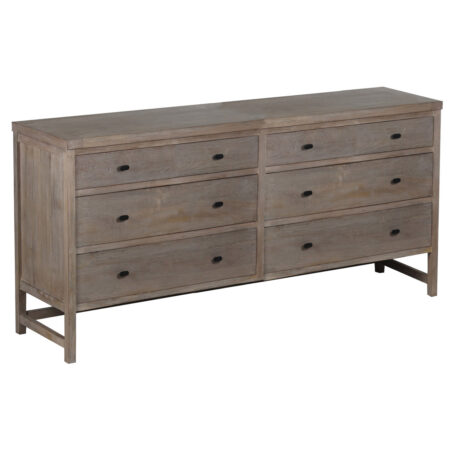 Parker Mango Wood 6 Drawer Dresser