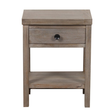 Parker Mango Wood Night Stand 1 Drawer W/Shelf