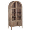 Pattie Mango Wood Glass 2 Door Cabinet