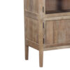 Pattie Mango Wood Glass 2 Door Cabinet