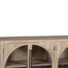 Pattie Mango Wood Glass 4 Door Sideboard