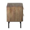 Paylor Mango Wood Metal Legs 2 Drawer Night Stand