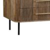 Paylor Mango Wood Metal Legs 6 Drawer Dresser