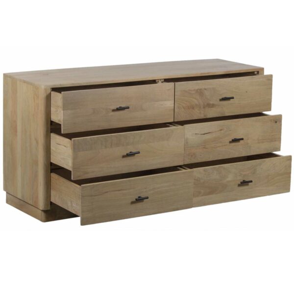 Pedron Mango Wood 6 Drawer Dresser