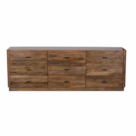 Pedron Mango Wood 9 Drawer Dresser