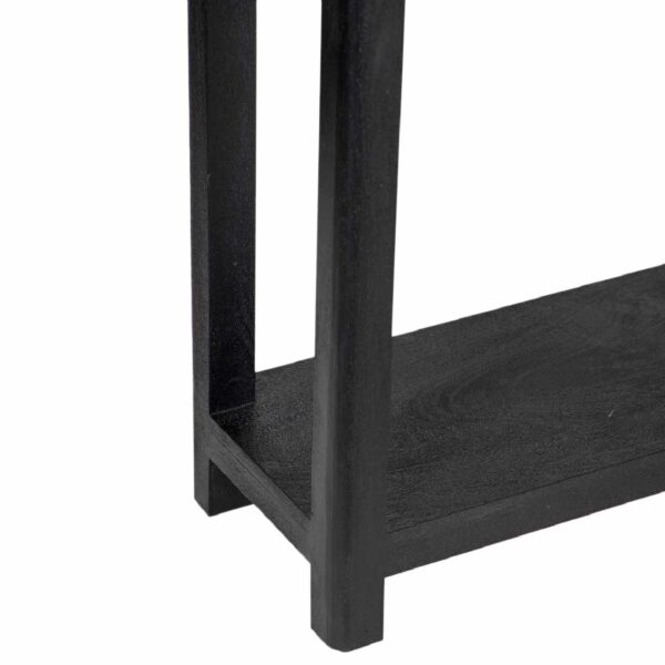 Peking Mango Wood Console Table Black