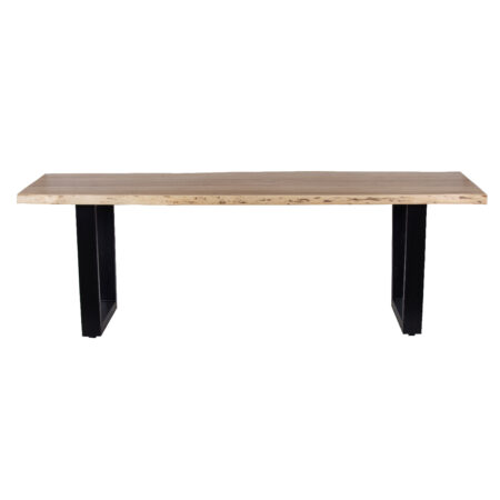 Pike Acacia Wood Metal Dining Table 94"