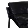 Porgabi Metal Black Buff Leather Lounge Chair