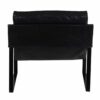 Porgabi Metal Black Buff Leather Lounge Chair