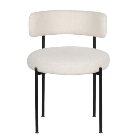 Portia Fabric Metal Dining Chair