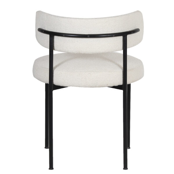 Portia Fabric Metal Dining Chair