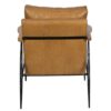 Pose Metal Leather Accent Chair