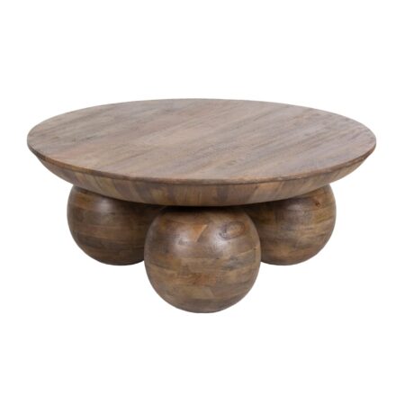 Pot Mango Wood Round Coffee Table Pot Mango Wood Round Coffee Table