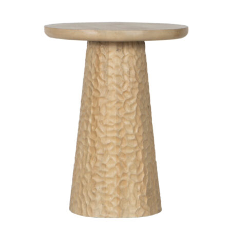 Prague Mango Wood Round Side Table Prague Mango Wood Round Side Table