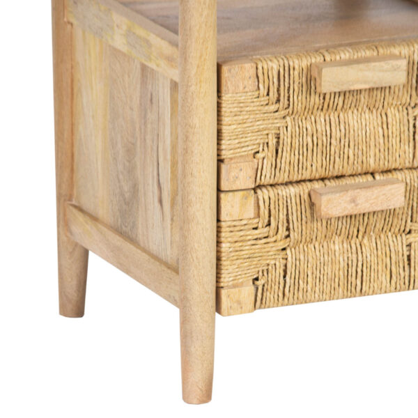 Raunak Mango Wood 2 Drawer Bedside Table