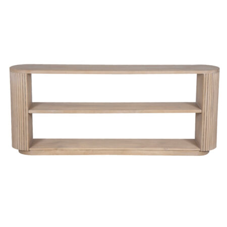 Reed Mango Wood Media Console Table Reed Mango Wood Media Console Table