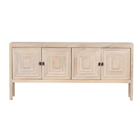 Reevira Mango Wood 4 Door Sideboard