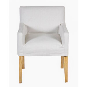 Remmy Dining Arm Chair With Slip Cover