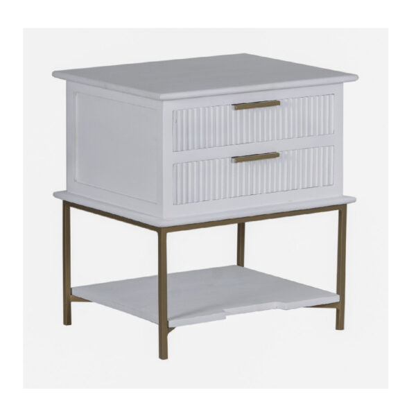 Riggs Mango Wood Iron Nightstand