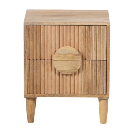 Rima Mango Wood Night Stand 2 Drawer