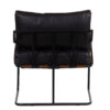 Romuca Leather Metal Arm Chair