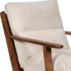 Ronan Mango Wood Fabric Arm Chair