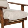 Ronan Mango Wood Fabric Arm Chair