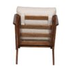 Ronan Mango Wood Fabric Arm Chair