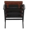 Ronan Mango Wood Leather Arm Chair