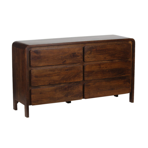 Ronse Mango Wood 6 Drawer Dresser