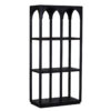 Roxy Mango Wood Black Bookcase