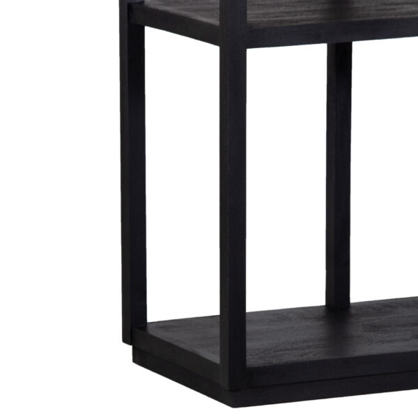 Roxy Mango Wood Black Bookcase