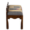 Santana Mango Wood With Cotton Hand Work Fabric Bench