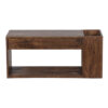 Selia Acacia Wood Lift Top Bench With Magazine Holder