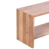 Shallow Acacia Wood Entryway Bench