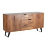 Shinola Acacia Wood Metal Legs Sideboard