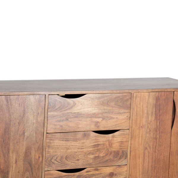 Shinola Acacia Wood Metal Legs Sideboard