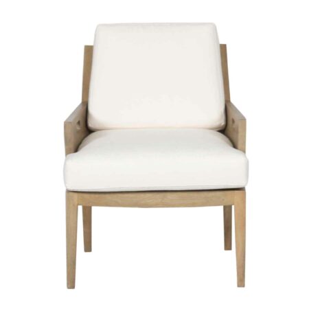 Shota Mango Wood Loft Fabric Arm Chair