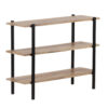 Simon Mango Wood 3 Tier Metal Stand Bookshelf