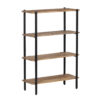 Simon Mango Wood 4 Tier Metal Stand Bookshelf