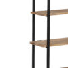 Simon Mango Wood 4 Tier Metal Stand Bookshelf