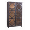 Sinatra Mango Wood Glass 2 Door Display Cabinet