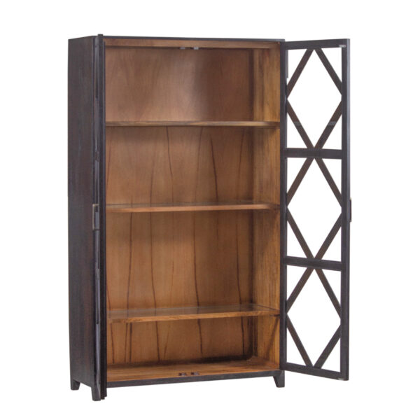 Sinatra Mango Wood Glass 2 Door Display Cabinet