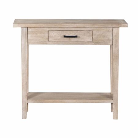 Skinney Mango Wood Console Table With 1 Drawer