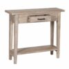 Skinney Mango Wood Console Table With 1 Drawers