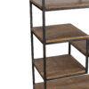 Soho Mango Rough Wood Metal Frame Bookshelf