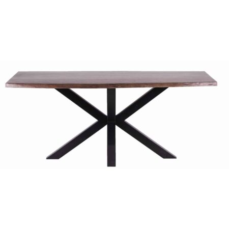Spider Leg Acacia Veneer Top Dining Table 72" Spider Leg Acacia Veneer Top Dining Table 72"