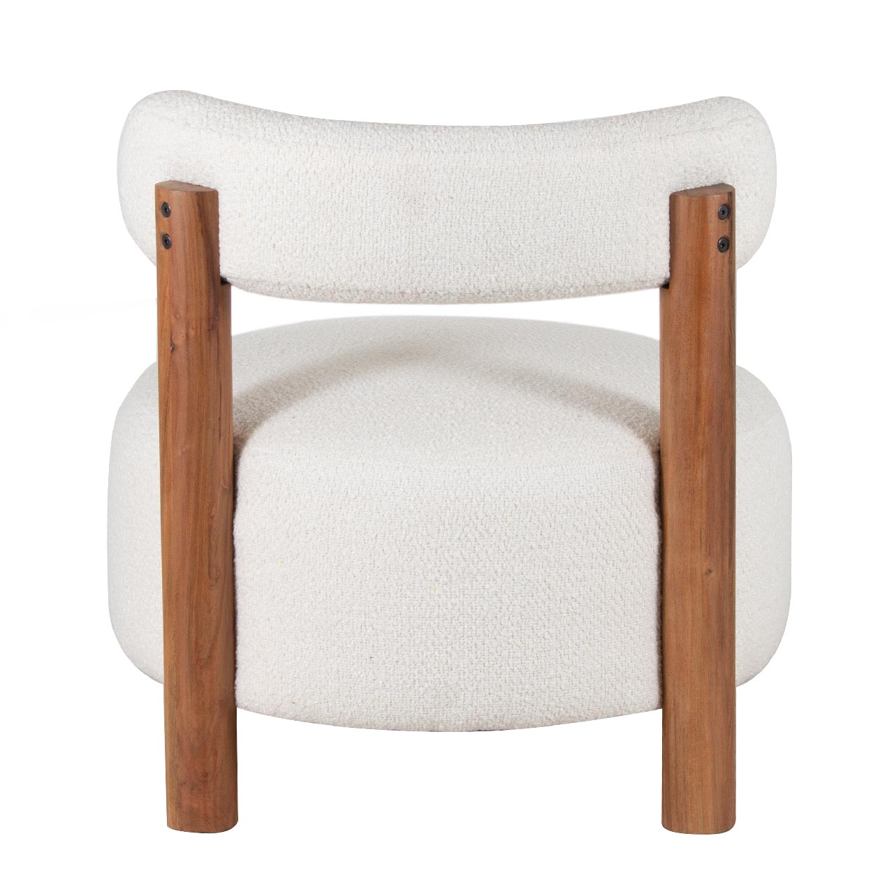 Tallie Fabric Acacia Wood Chair Small