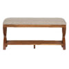 Teoman Acacia Wood Shoe Bench With Shelf